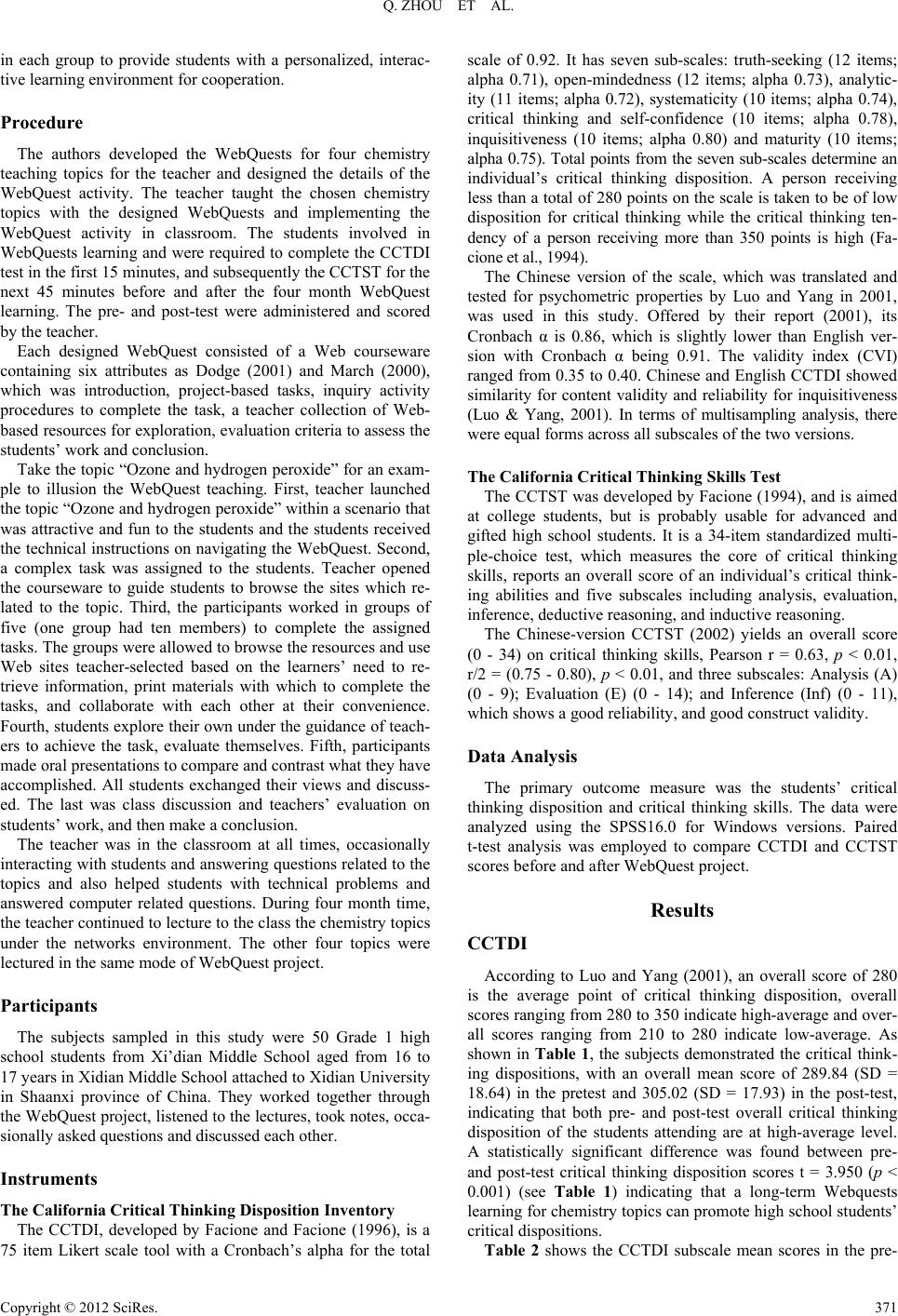 california critical thinking disposition inventory california critical thinking disposition inventory