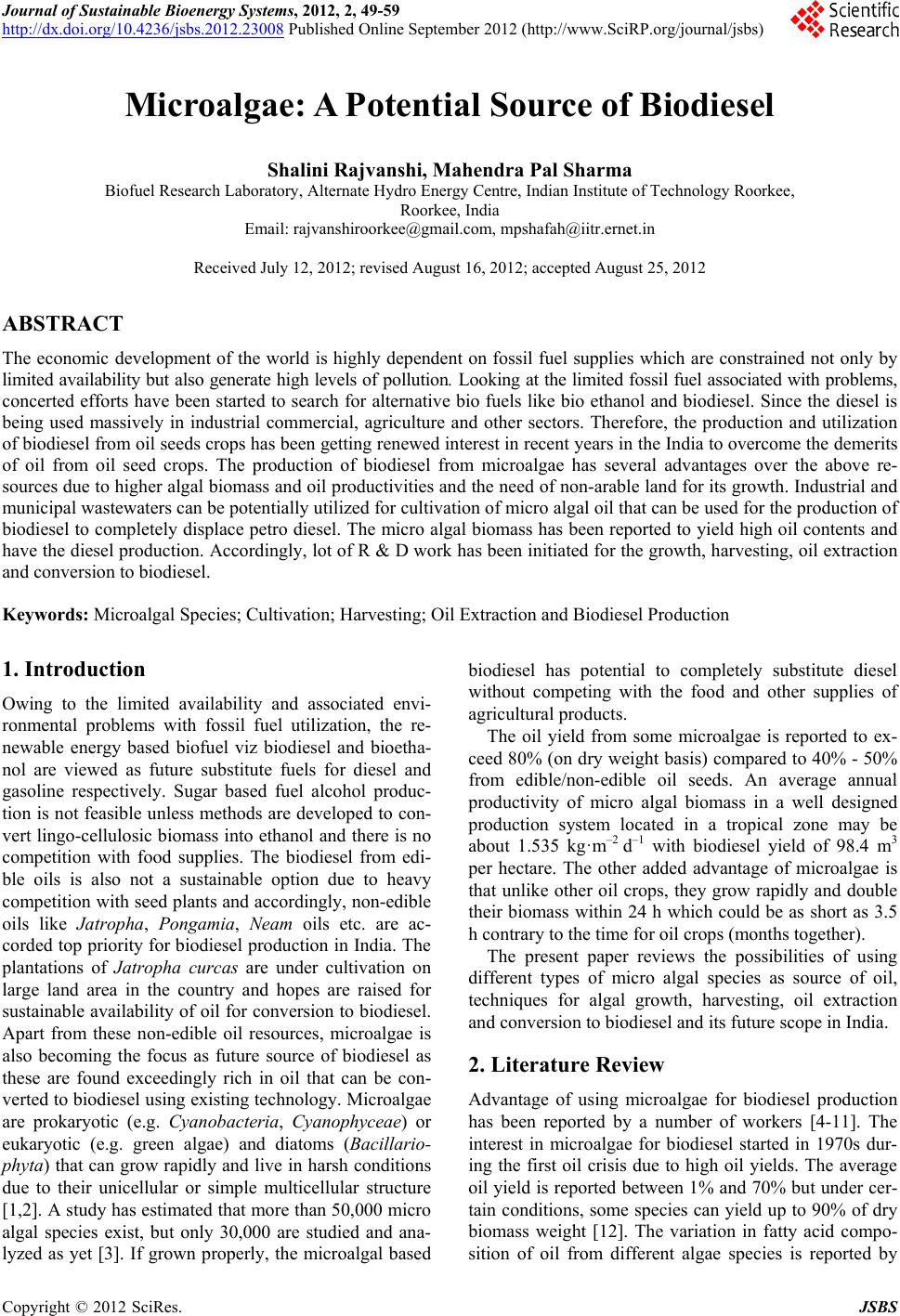 Microalgae harvesting and processing a literature review