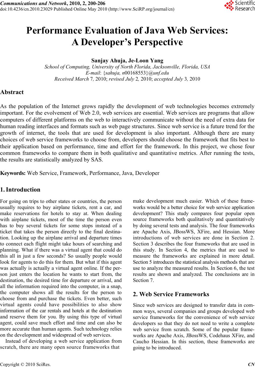 Thesis on java web services