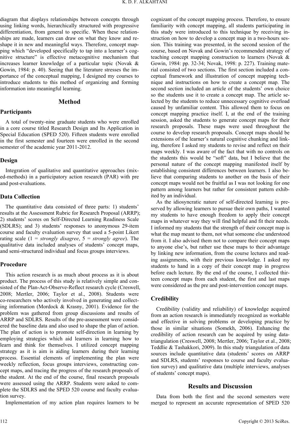 Developing Concrete Research Proposals and Facilitating Self