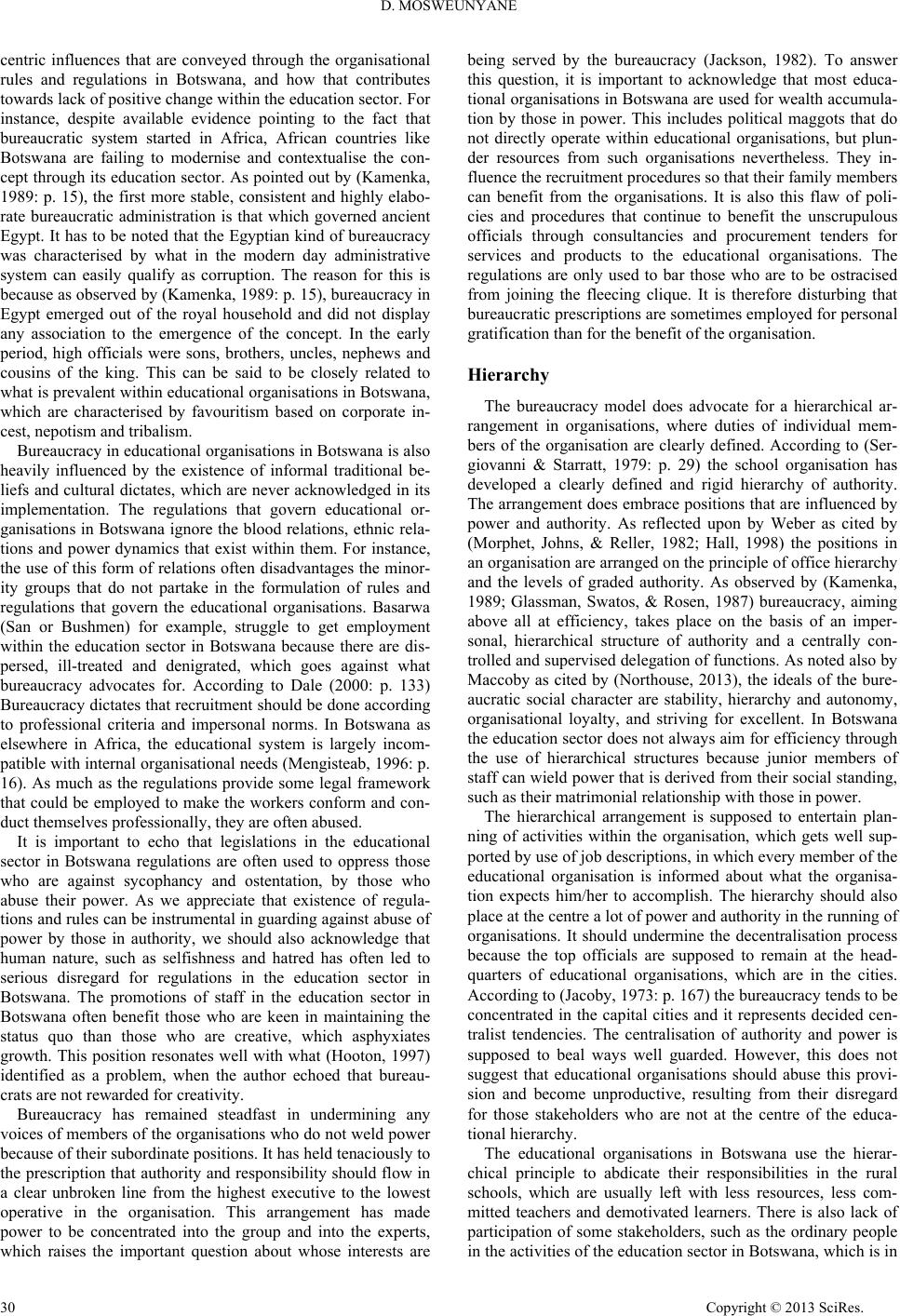 ... of Formal Organization: Essays on bureaucracy and formal rules