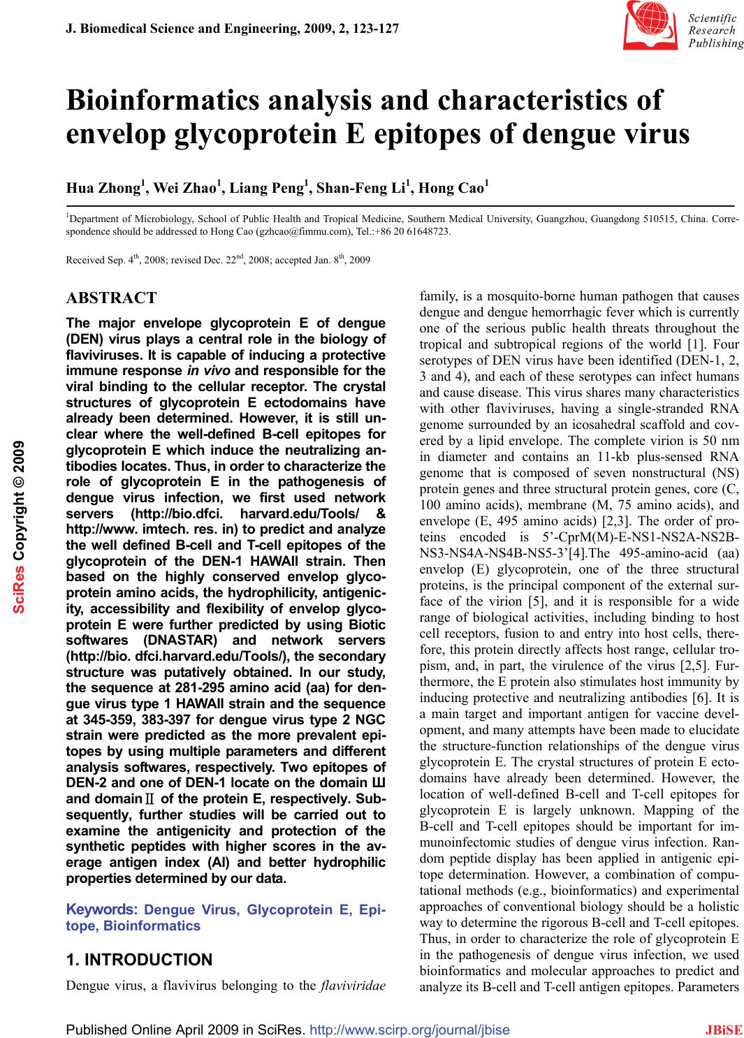 Essay on dengue