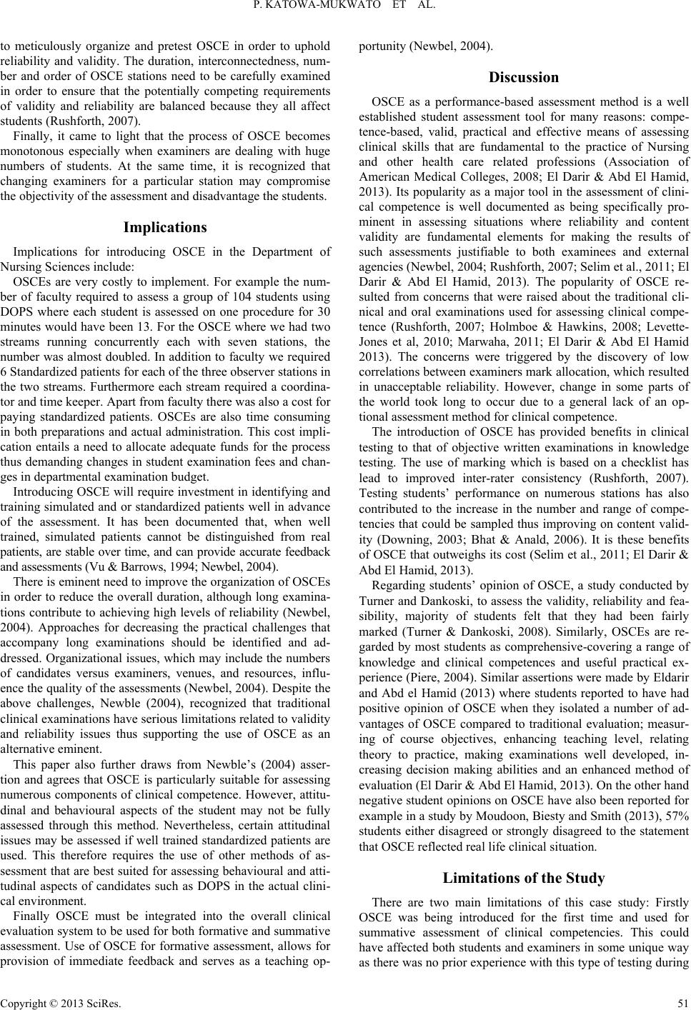 objective structured clinical examination nursing essay Nurse practitioner focus group s u m m a r y the objective structured clinical examination (osce) is a common method of clinical skills assessment used for. objective structured clinical examination nursing essay Nurse practitioner focus group s u m m a r y the objective structured clinical examination (osce) is a common method of clinical skills assessment used for.