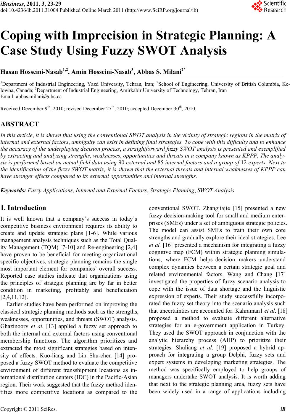 coping-with-imprecision-in-strategic-planning-a-case-study-using-fuzzy