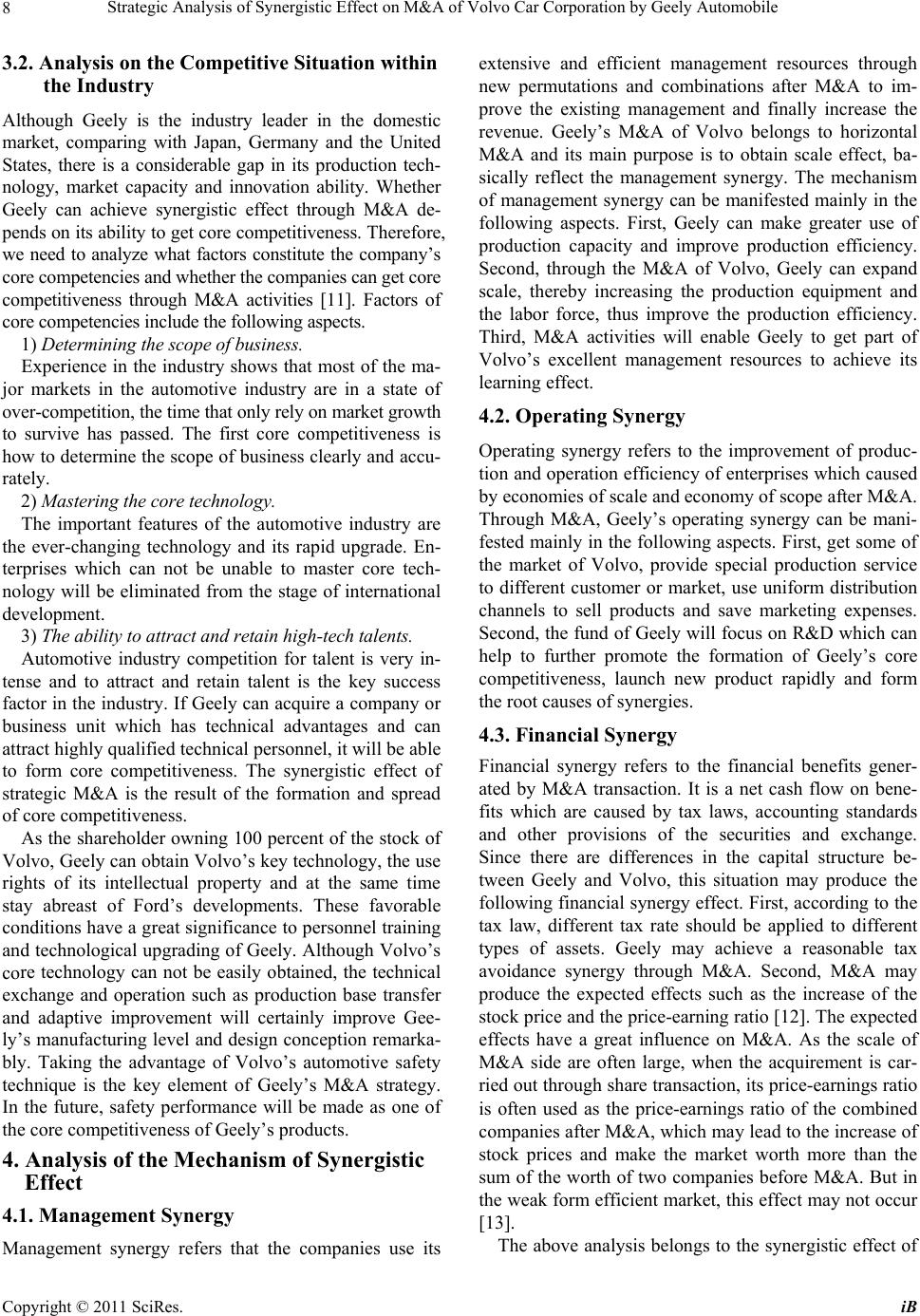 geely company analysis Swot analysis 2806 words, 12 pages strategic management: swot analysis advantages and disadvantages decision-making and problem-solving techniques strategic management is defined as a set of managerial decisions and actions that determines the long-run performance of a corporation. geely company analysis Swot analysis 2806 words, 12 pages strategic management: swot analysis advantages and disadvantages decision-making and problem-solving techniques strategic management is defined as a set of managerial decisions and actions that determines the long-run performance of a corporation.
