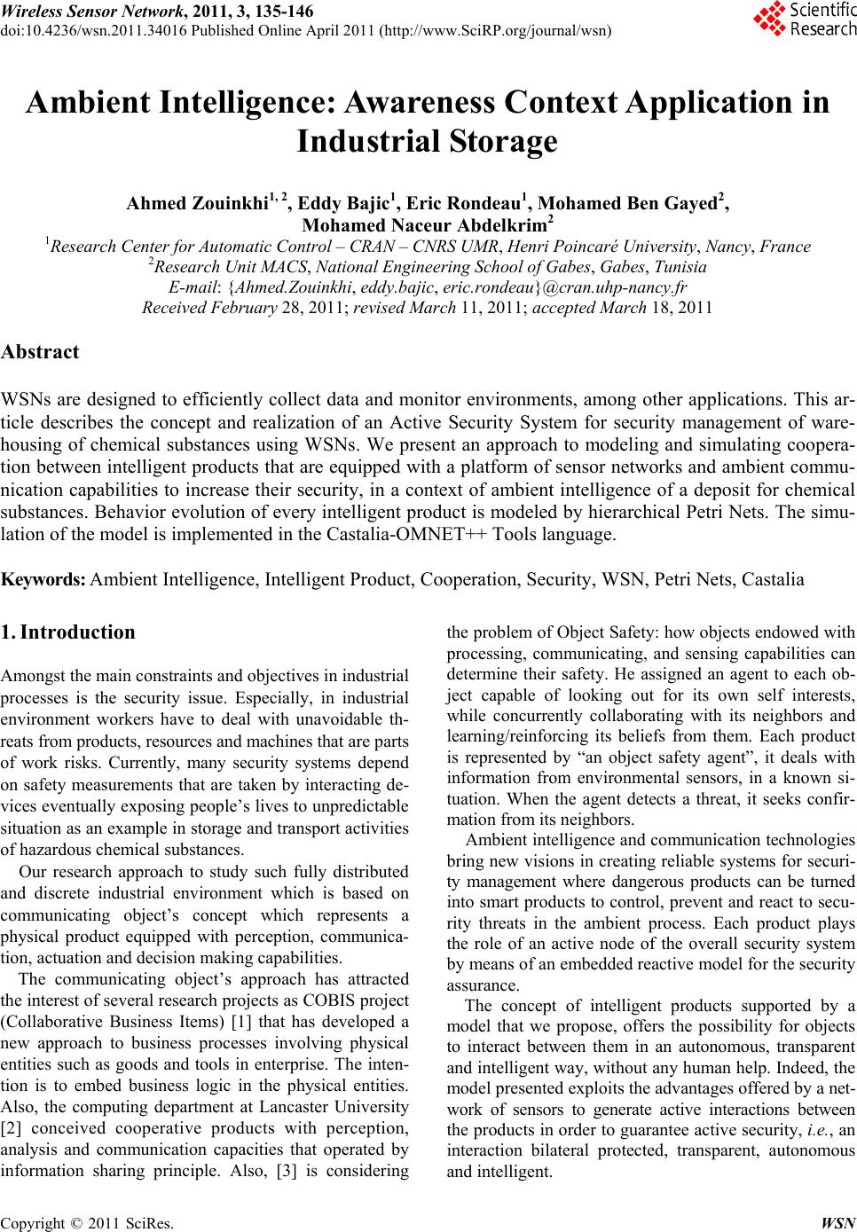 research paper on ambient intelligence research paper on ambient intelligence