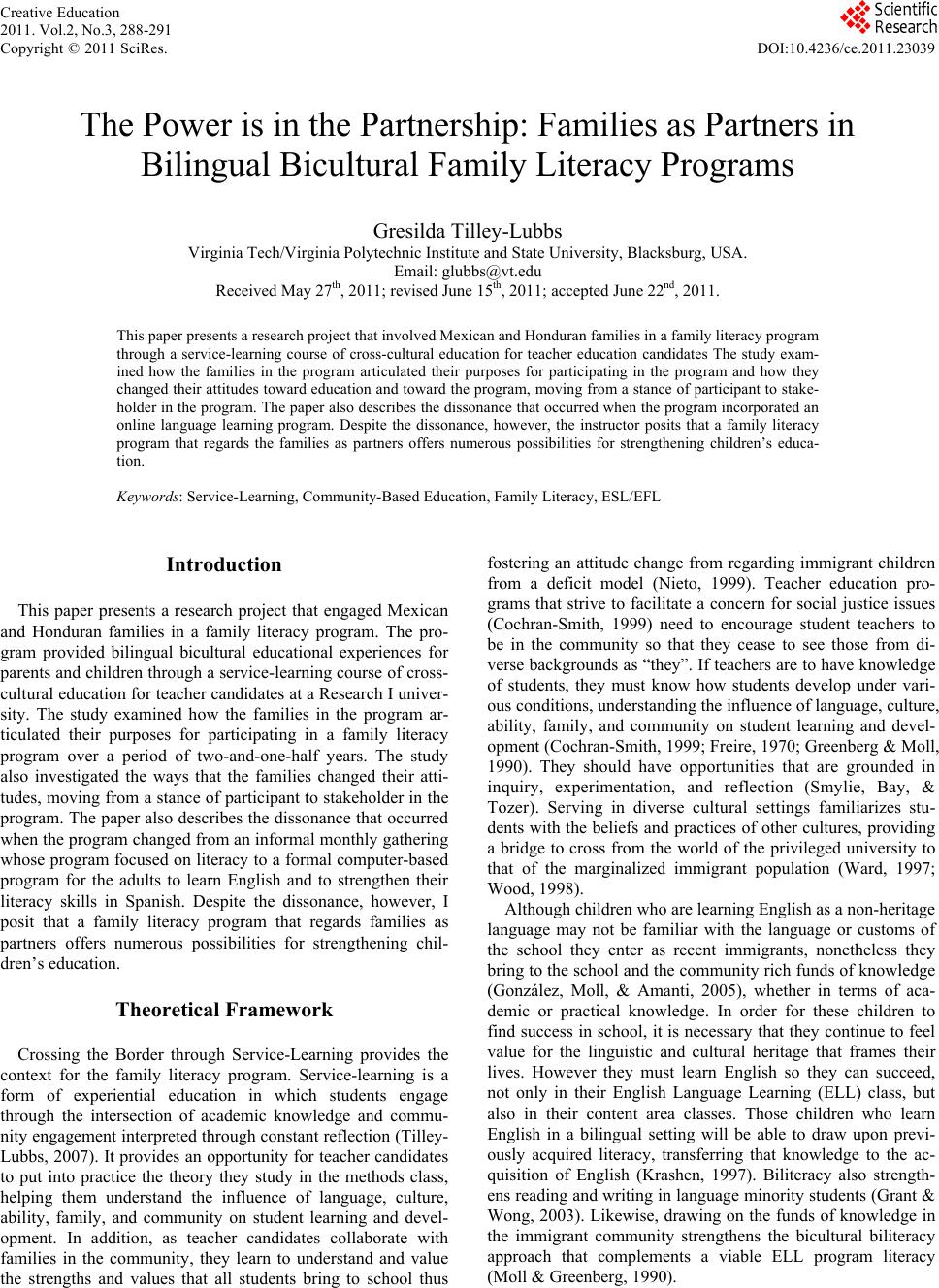 Bicultural family essay