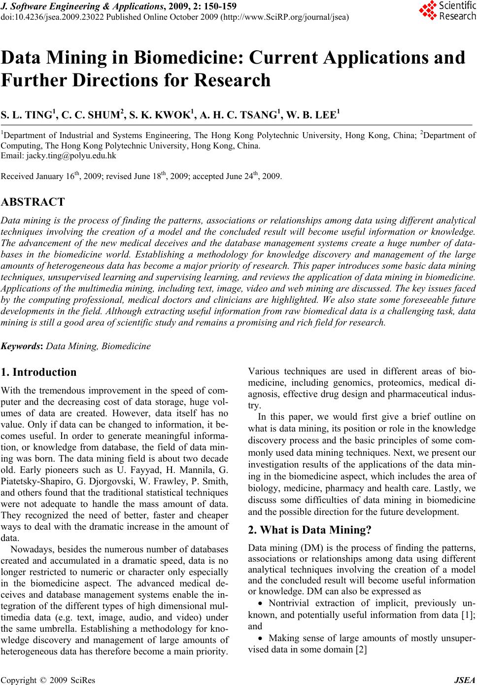 Ieee research papers on data mining