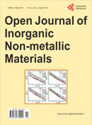 Open Journal of Inorganic Non-metallic Materials