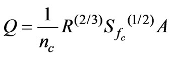 Image result for manning equation