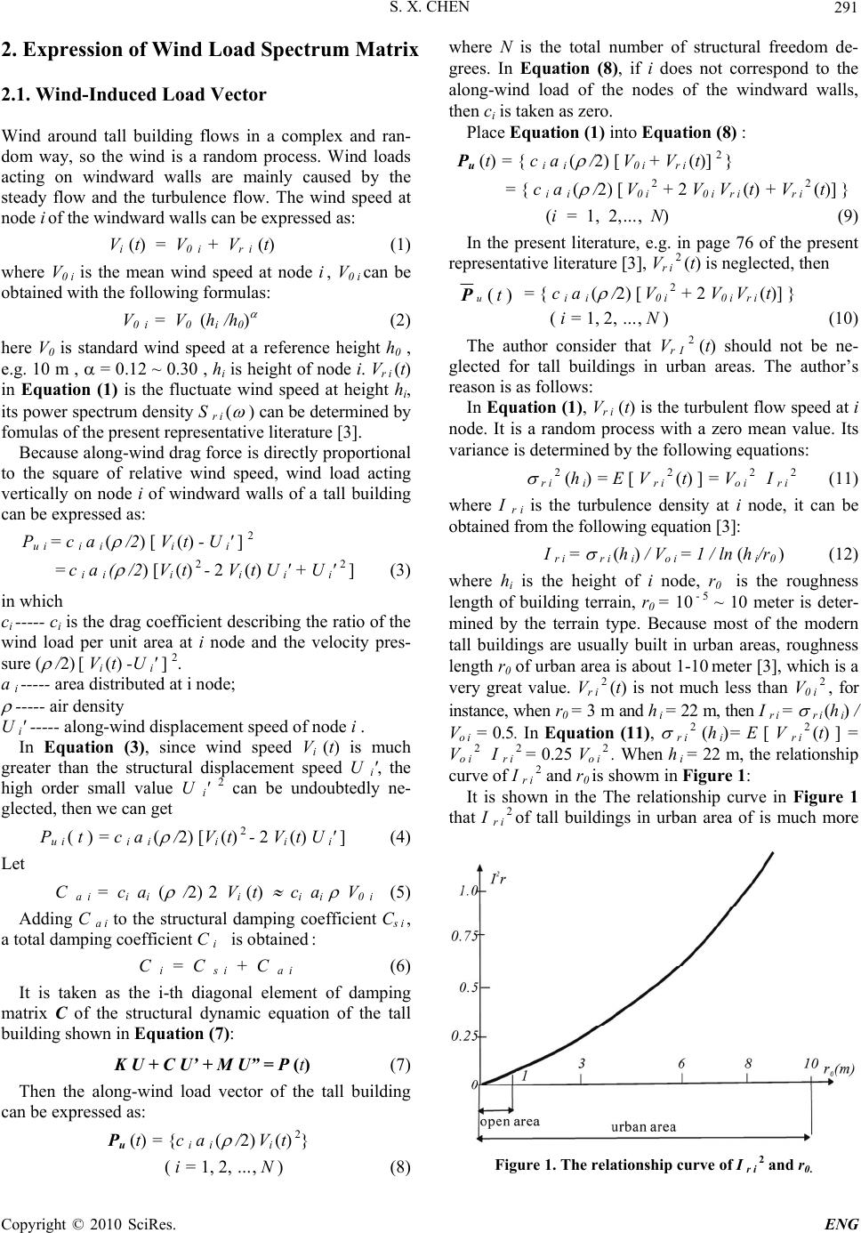 A More Precise Computation of Along Wind Dynamic Response Analysis for ...