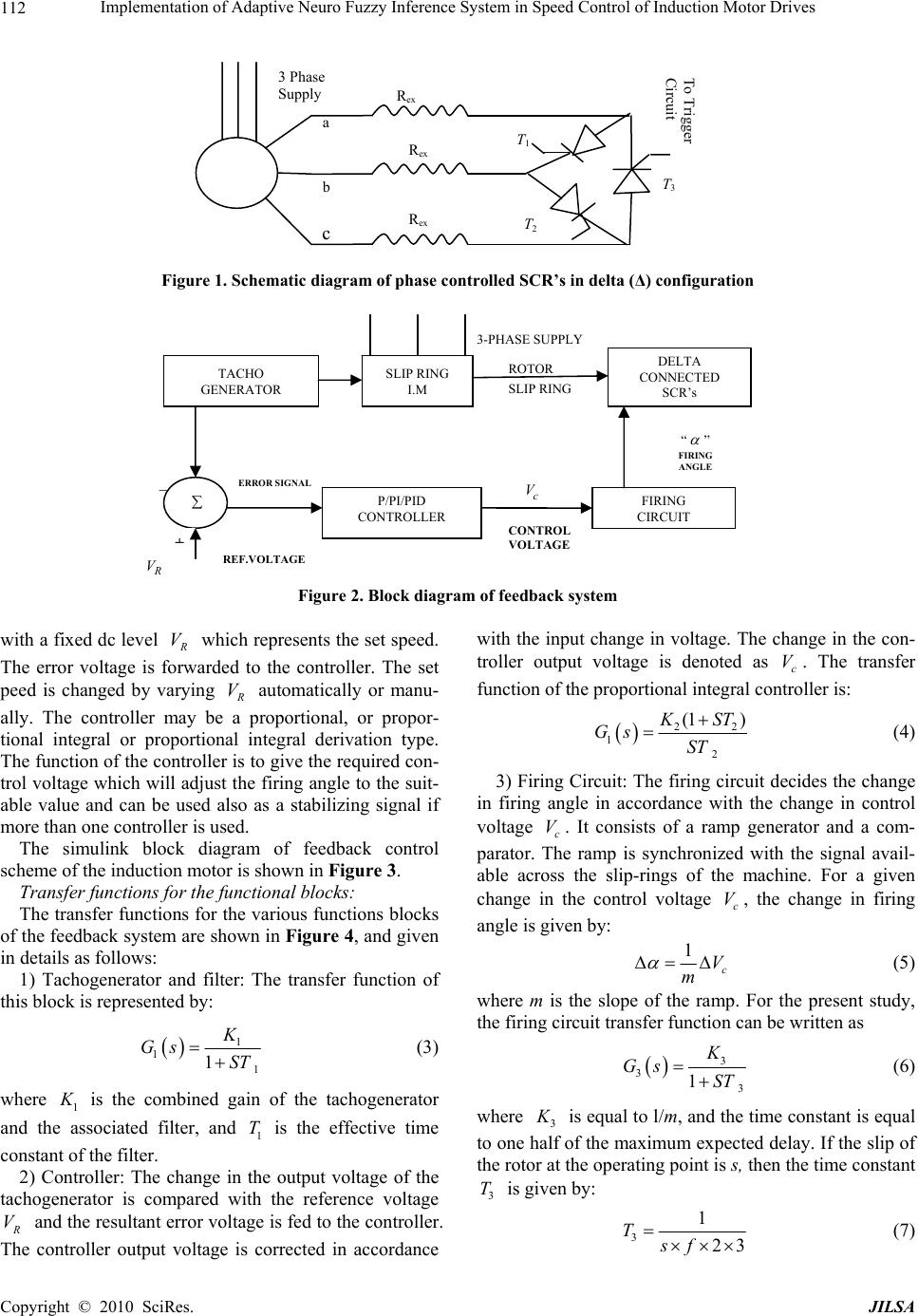 Implementation of Adaptive Neuro Fuzzy Inference System in Speed