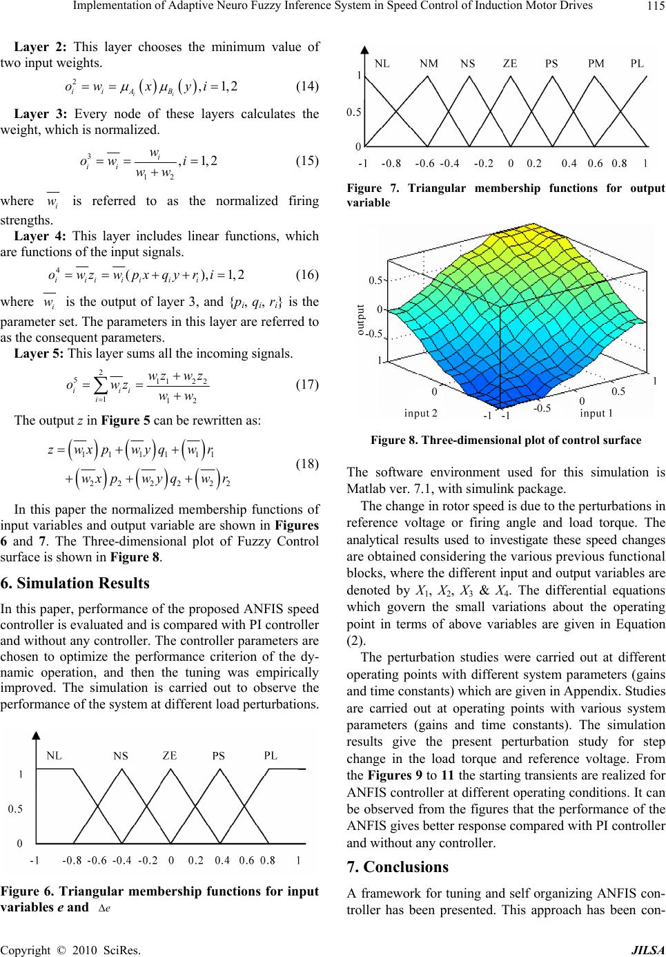 Implementation of Adaptive Neuro Fuzzy Inference System in Speed