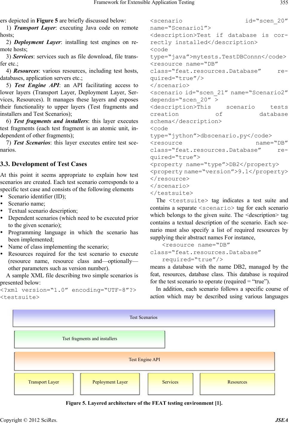 Framework for Extensible Application Testing