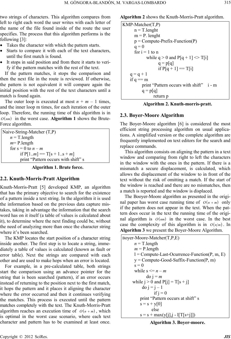 State Of The Art For String Analysis And Pattern Search Using Cpu And Gpu Based Programming