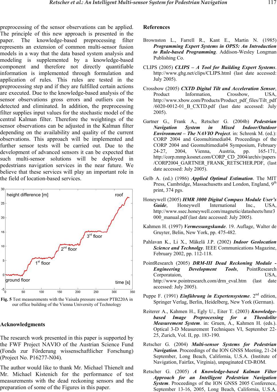 An Intelligent Multisensor System for Pedestrian Navigation