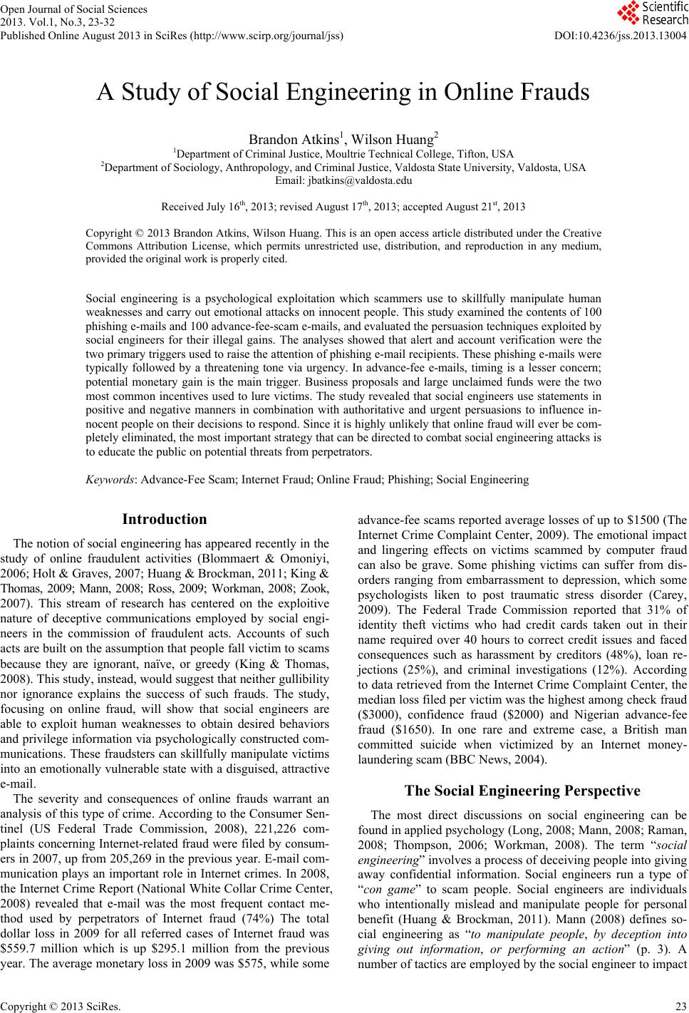 social engineering research papers