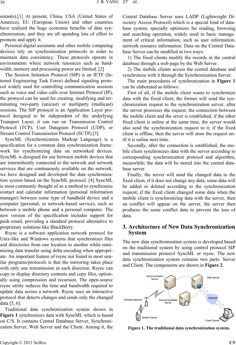 Designing of New Data Synchronization System