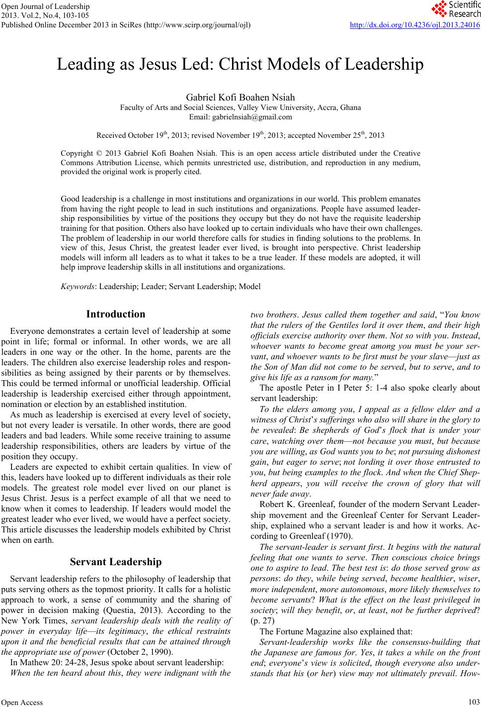 How did jesus influence others picture