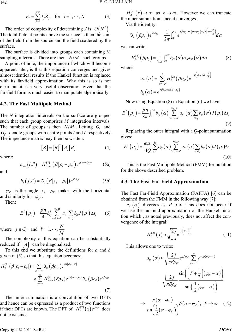 Propagation Modelling Using Integral Equation Methods to Enable Co ...