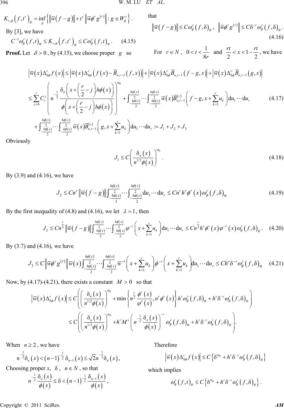 Pointwise Approximation Theorems for Combinations of Bernstein ...