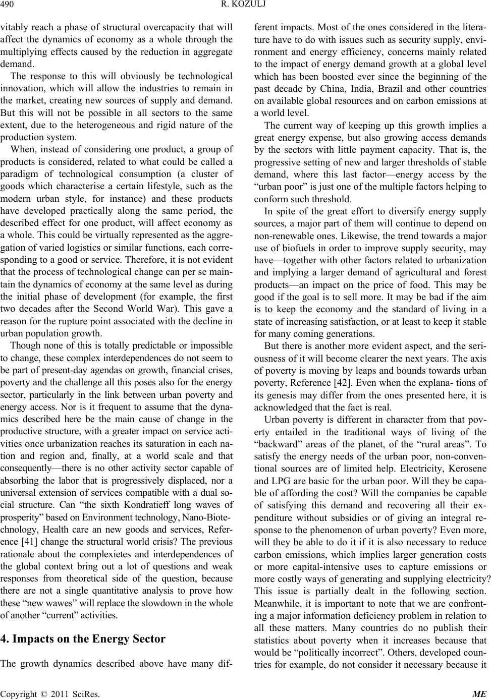 Development, Poverty and Energy, in the 21st Century