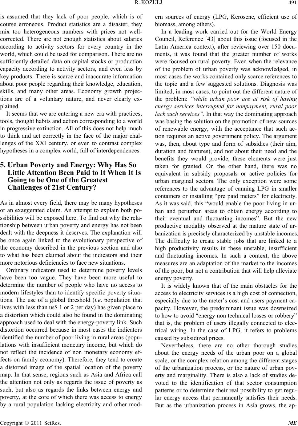 Development, Poverty and Energy, in the 21st Century