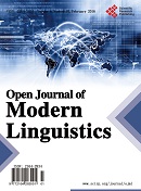 Open Journal of Modern Linguistics